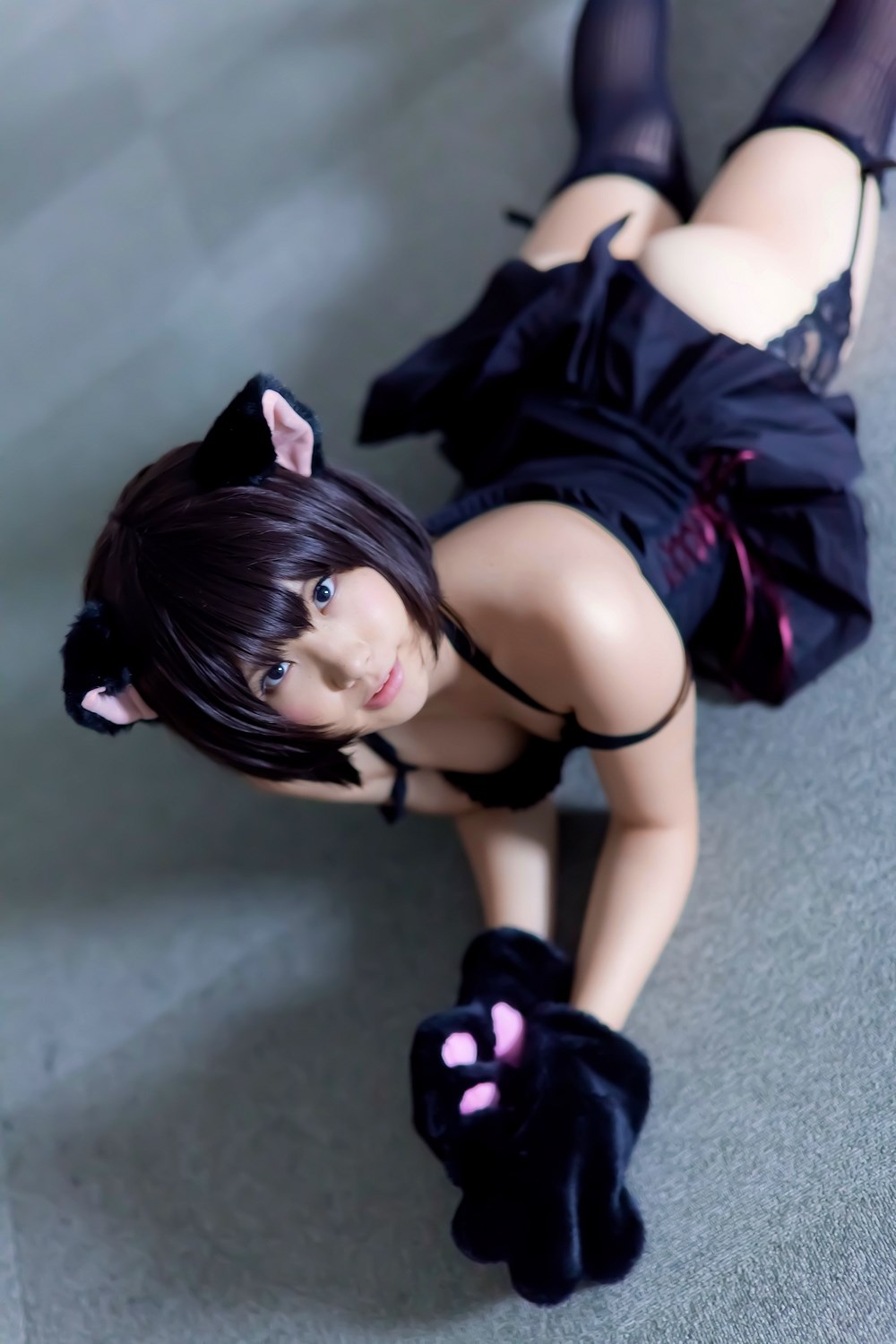[enako] [enacat black] black silk cat girl(59)